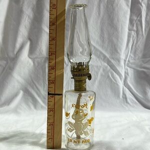 Vintage Welcome To My Pad “Trippy Frog” mini Oil Lamp